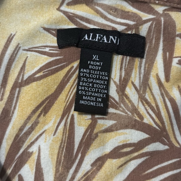 Alfani Mens Hawaiian Button Down Shirt - Picture 2 of 2